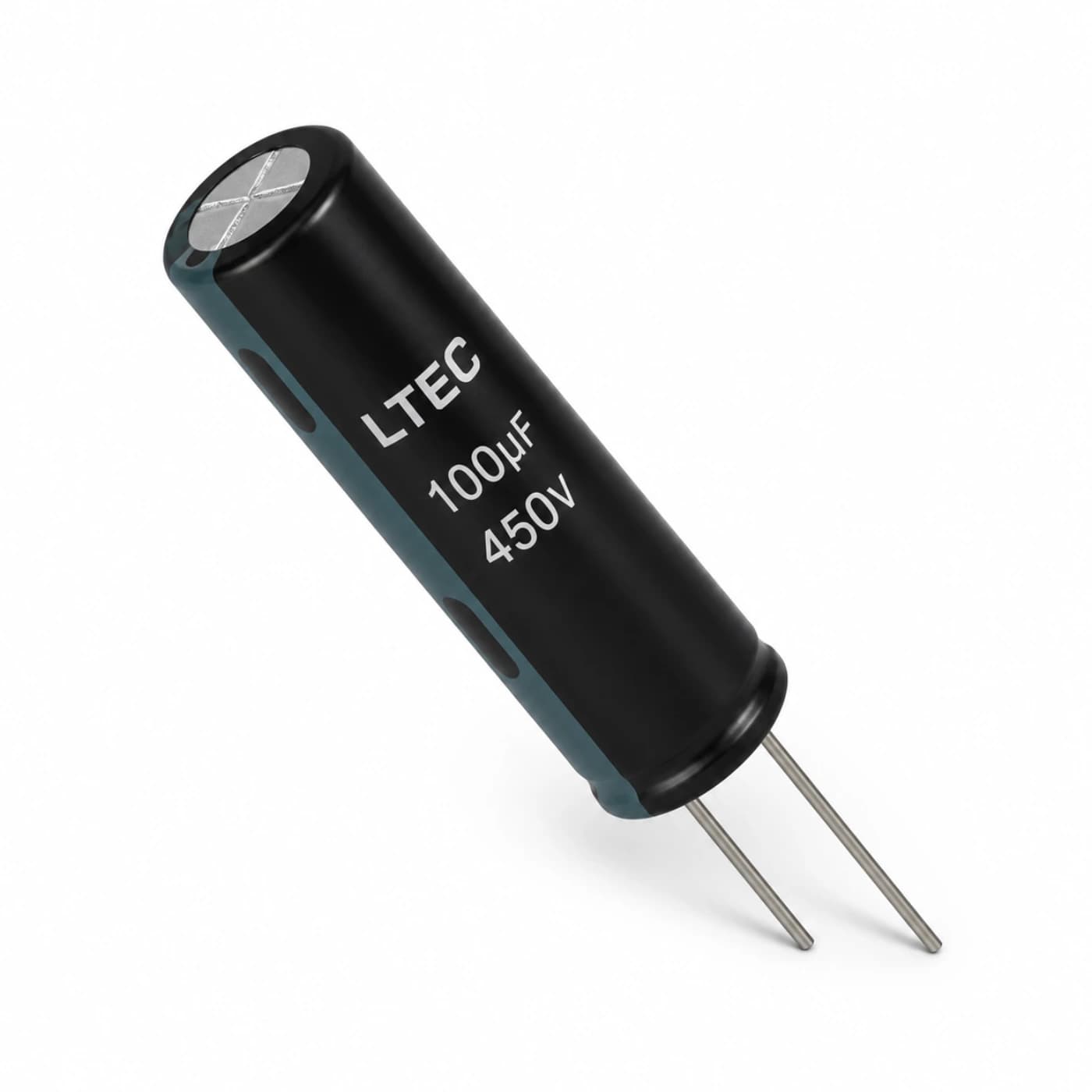 خازن الکترولیتی التک مدل LTEC 100uF 450V 12.5×46.5mm — تصویر ۲
