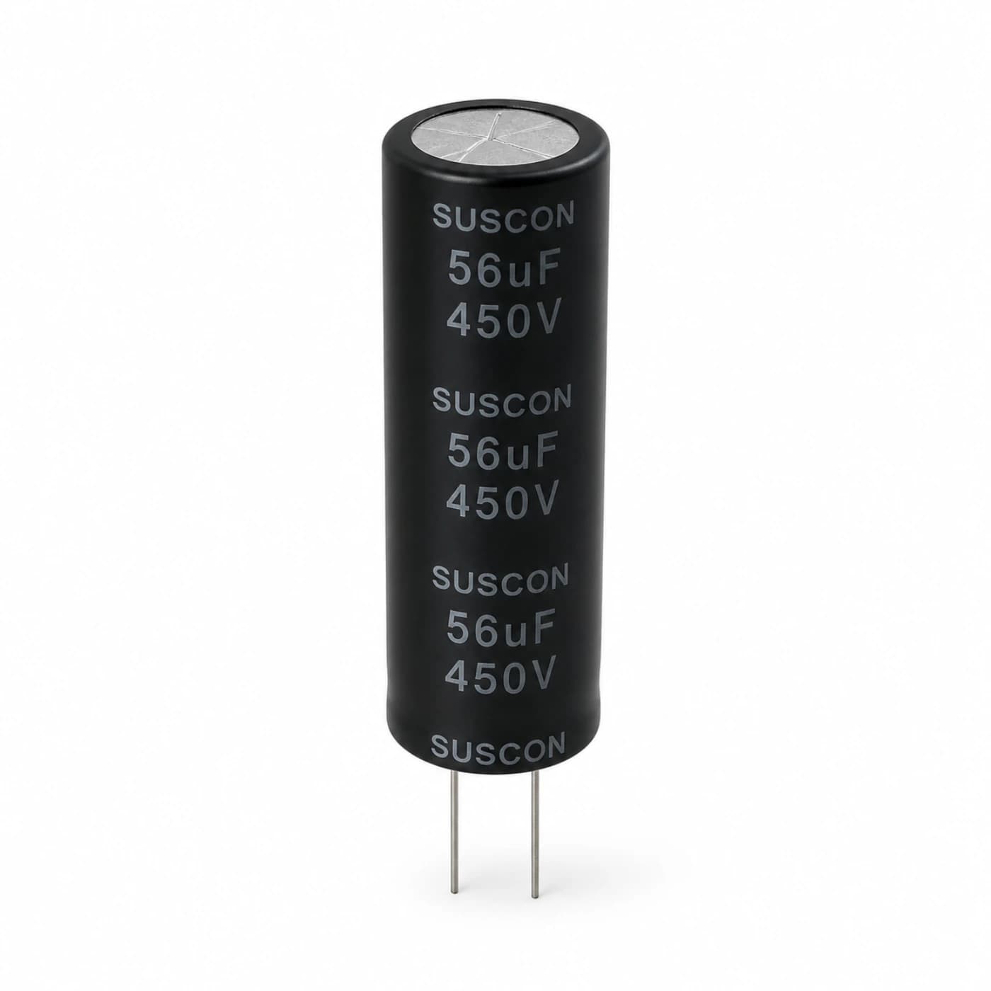 خازن الکترولیتی ساسکان مدل SUSCON 56uF 450V 10×45mm