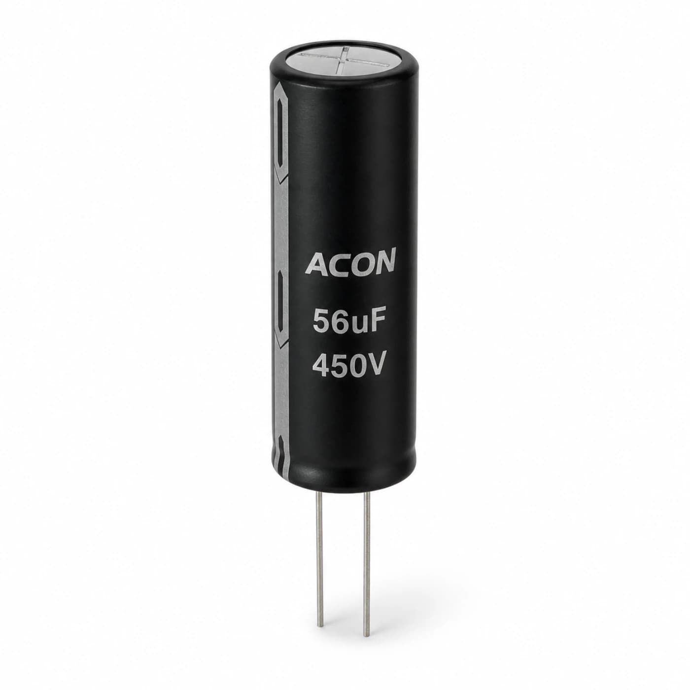 خازن الکترولیتی آکون مدل ACON 56uF 450V 10×45mm