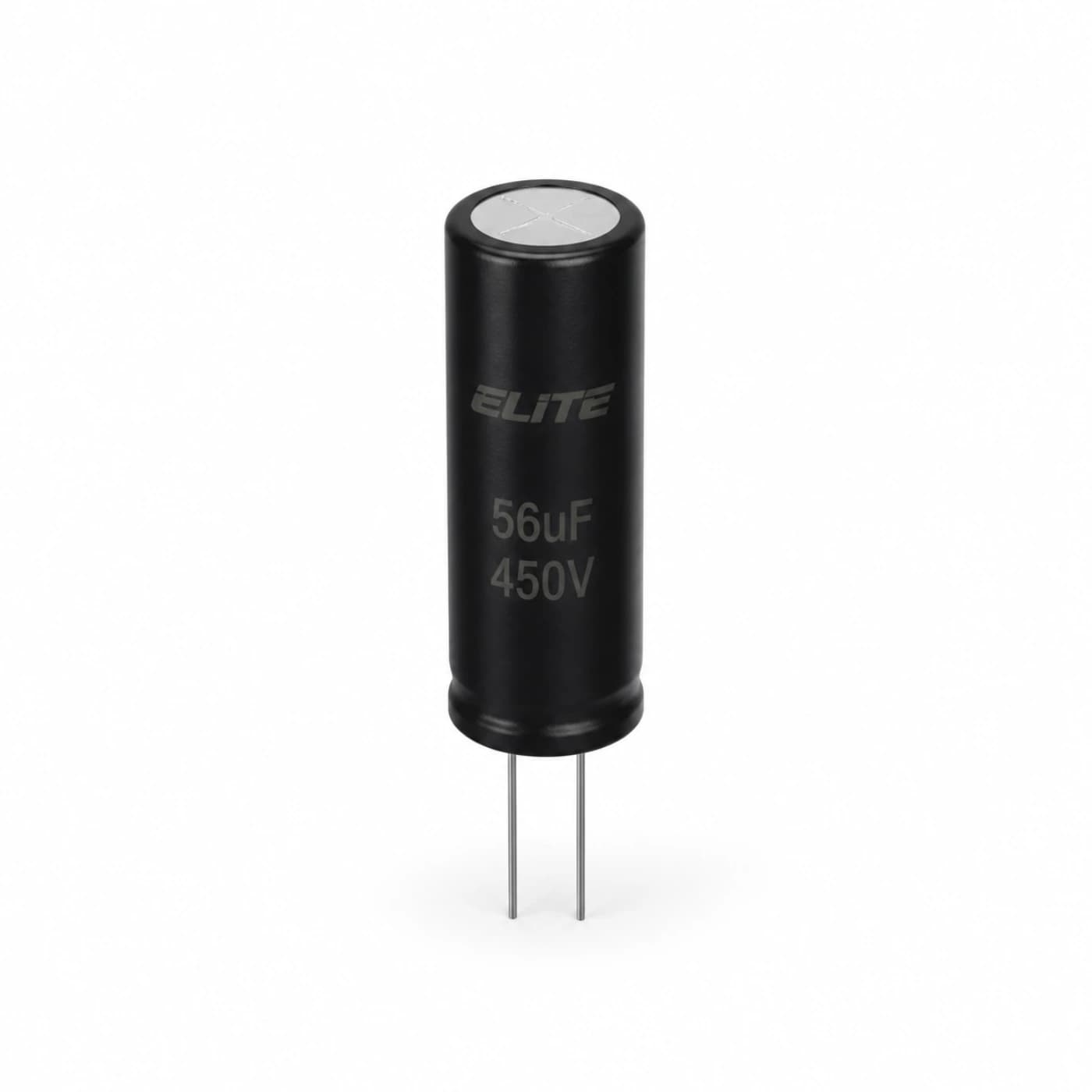خازن الکترولیتی الیت مدل ELITE 56uF 450V 10×45mm