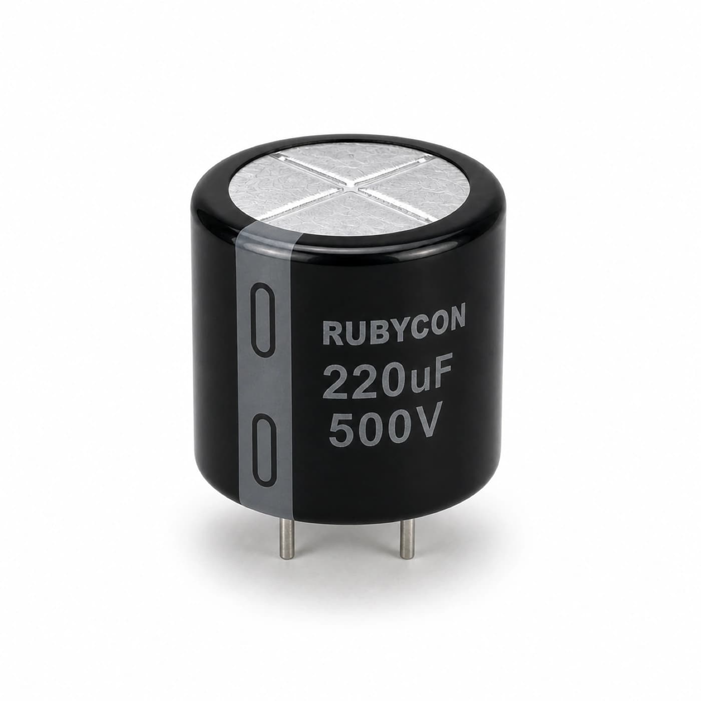 خازن الکترولیتی روبیکن مدل RUBYCON 220uF 500V 30×30mm