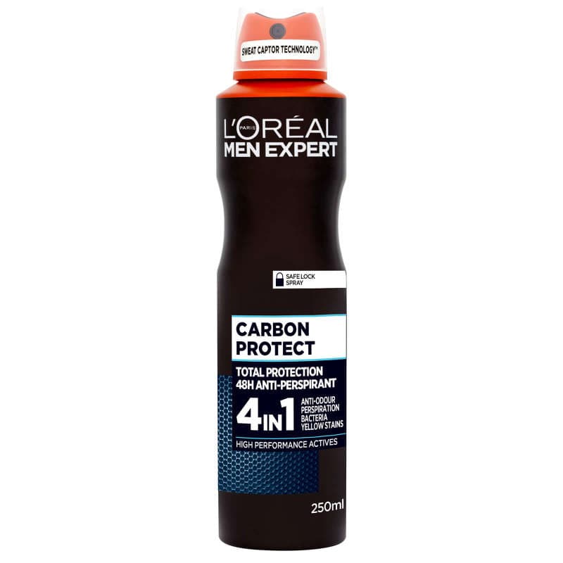 اسپری ضد تعریق مردانه لورآل L’ORÉAL مدل CARBON PROTECT