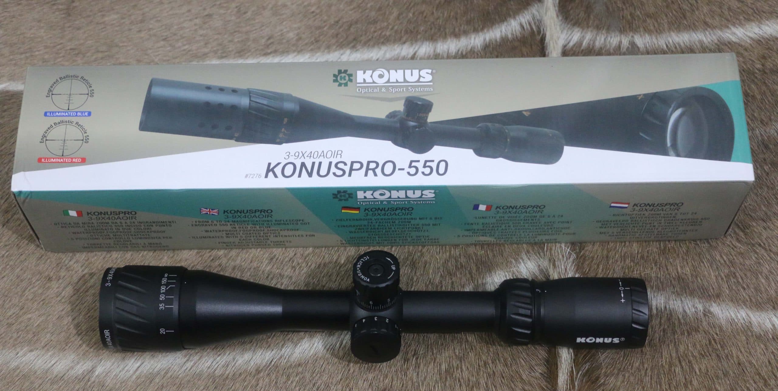 دوربین تفنگ کونوس مدل KONUS PRO 550 3-9X40 — تصویر ۲