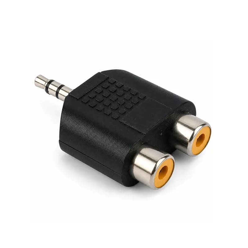 تبدیل 1 به 2 صدا AUX به RCA مدل U شکل کمانی – حراج استثنایی به قیمت خرید