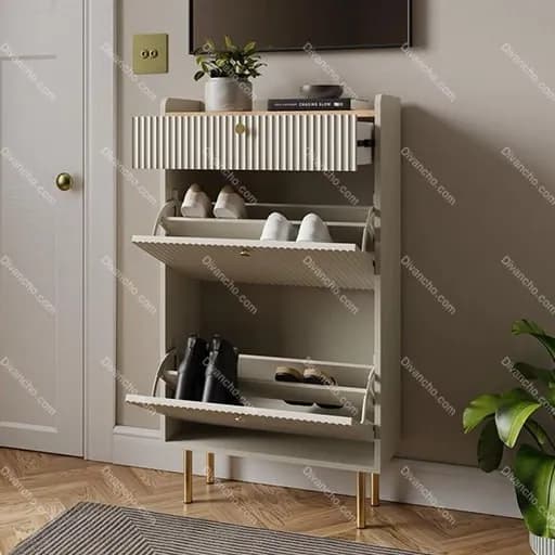 جاکفشی لوکس پایه چوبی کد DC006 — تصویر ۲
