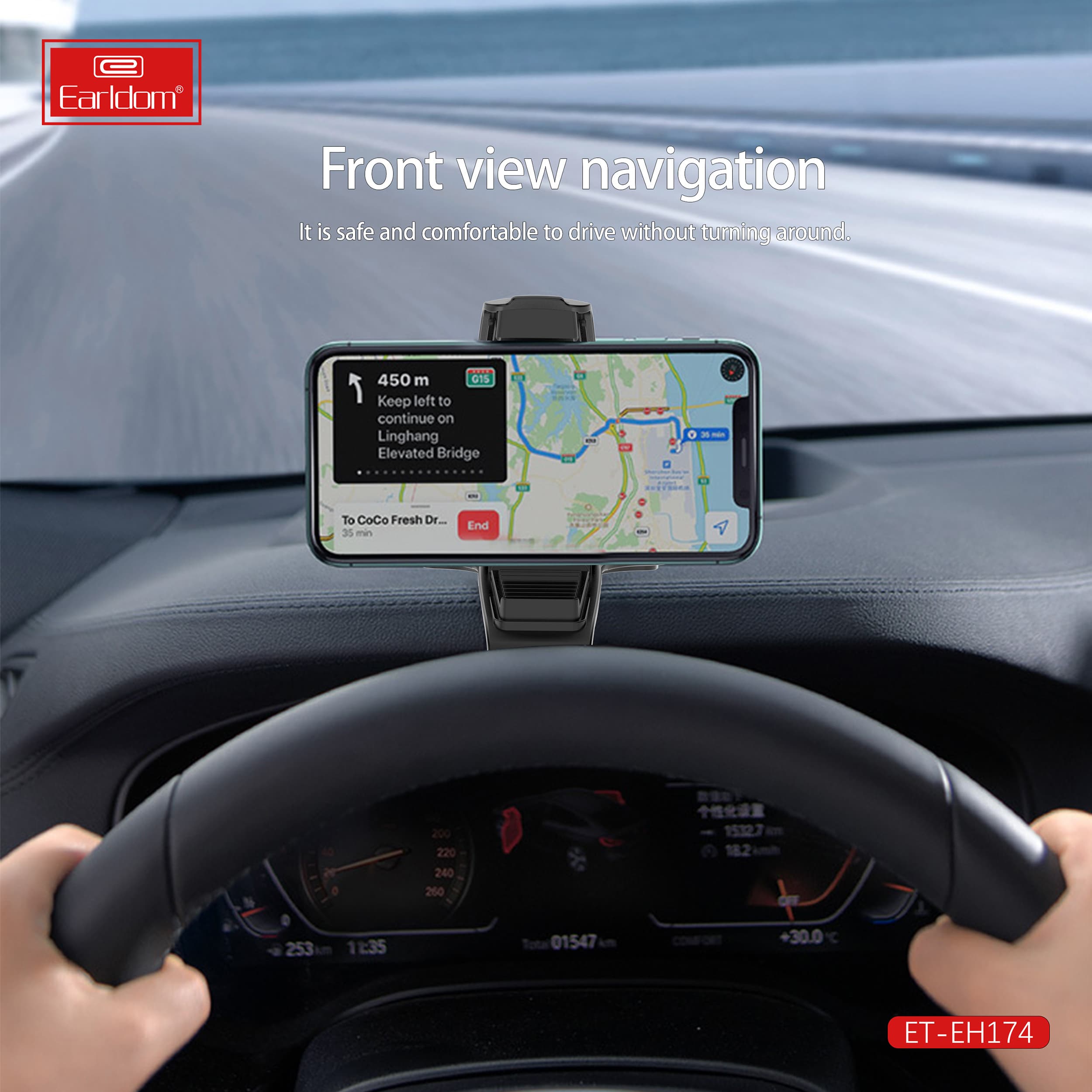 نگهدارنده گوشی موبایل ارلدام مدل Car Mount EH174 — تصویر ۴