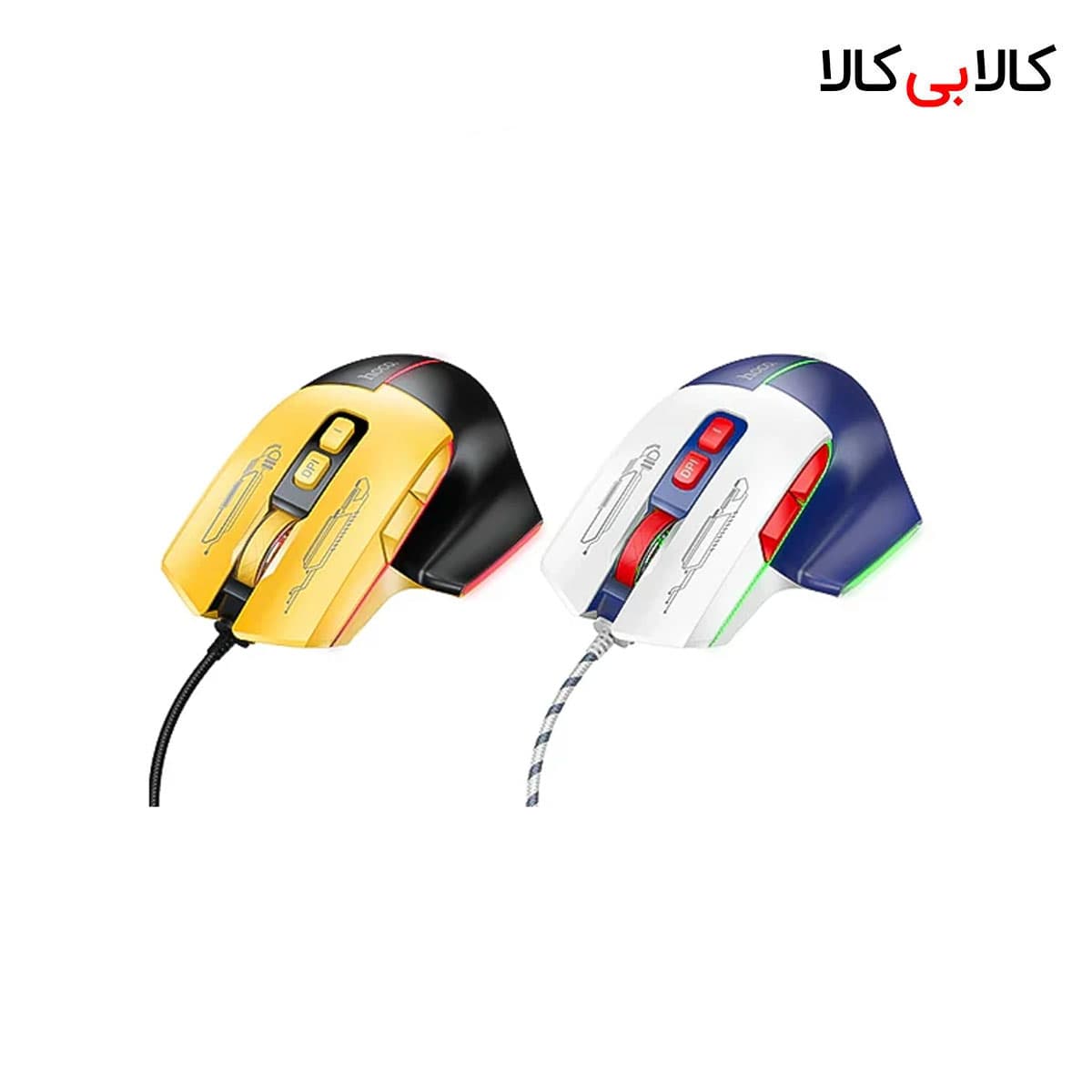ماوس گیمینگ با سیم هوکو (Hoco) مدل GM31 دقت 3600 DPI و نورپردازی LED — تصویر ۳