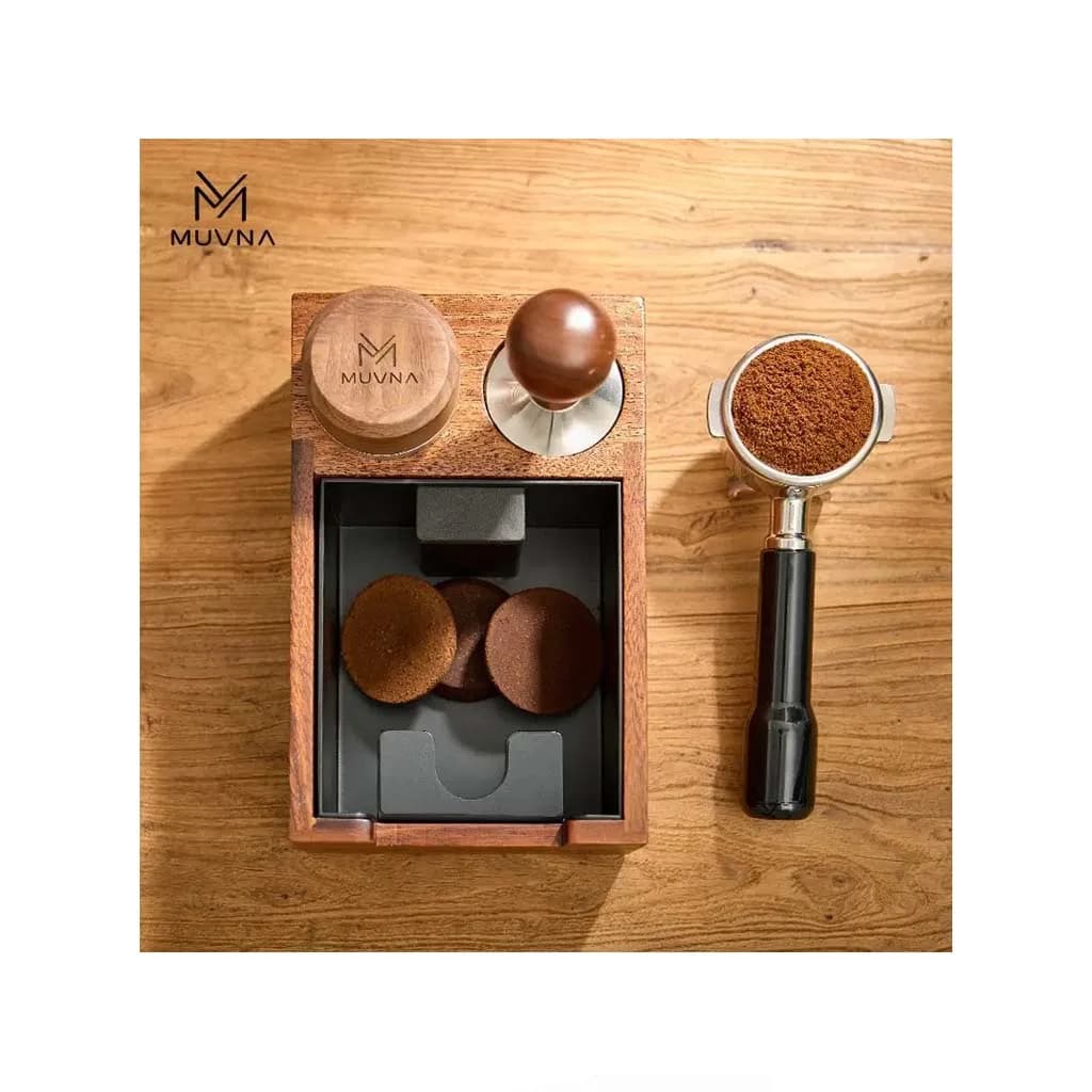 استند پرتافیلتر و ناک باکس چوب گردو MUVNA — تصویر ۳