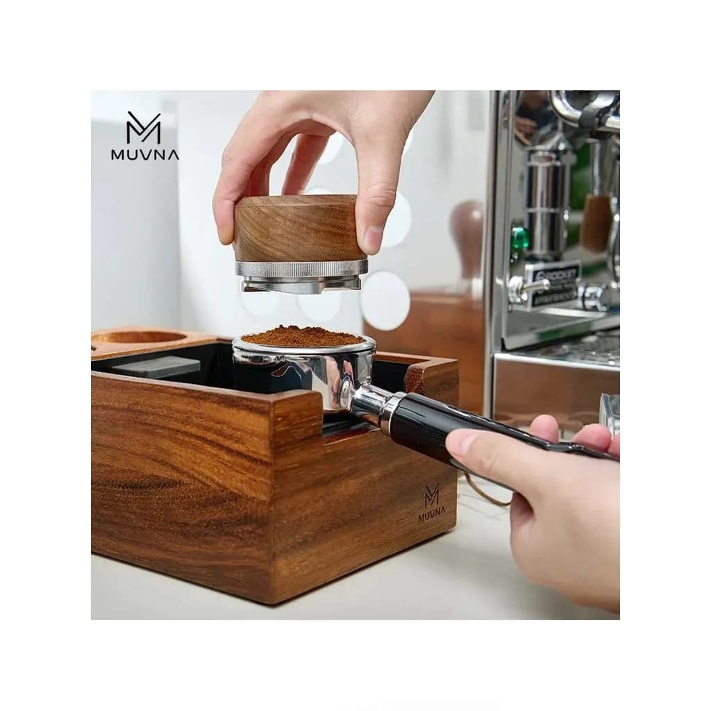 استند پرتافیلتر و ناک باکس چوب گردو MUVNA — تصویر ۵