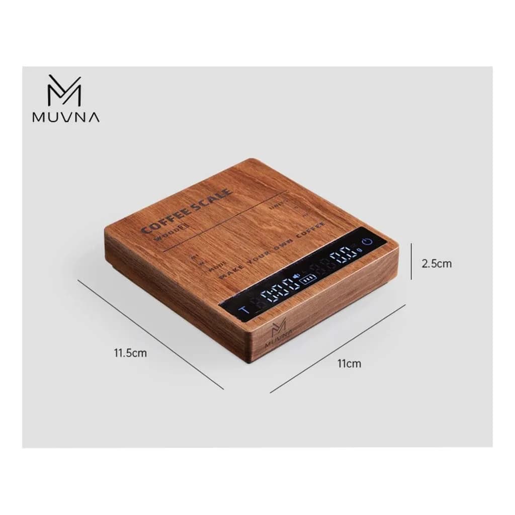اسکیل قهوه دیجیتال چوب گردو MUVNA — تصویر ۵