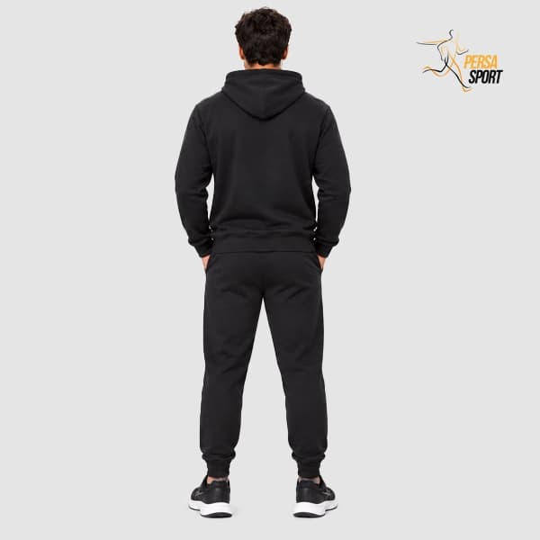 ست ورزشی مردانه پرسا اسپرت مشکی Hoodie & Jogger — تصویر ۲