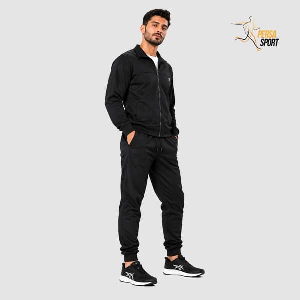 ست ورزشی مردانه پرسا اسپرت مشکی Crewneck Sweatshirt & Jogger — تصویر ۳