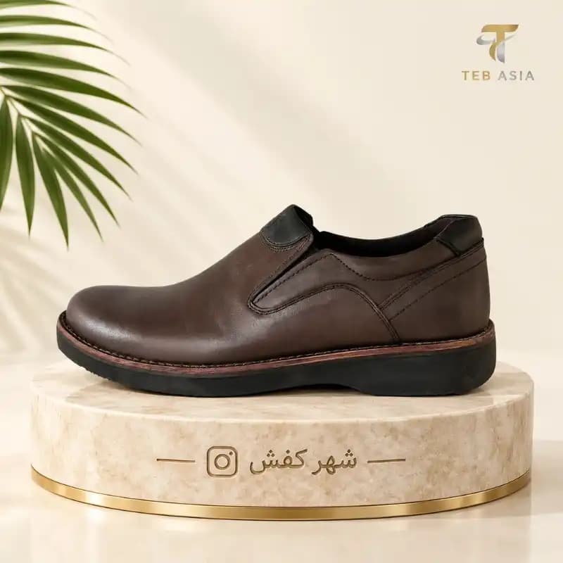 کفش طبی چرم تبریز مردانه مدل :تایمن — تصویر ۴