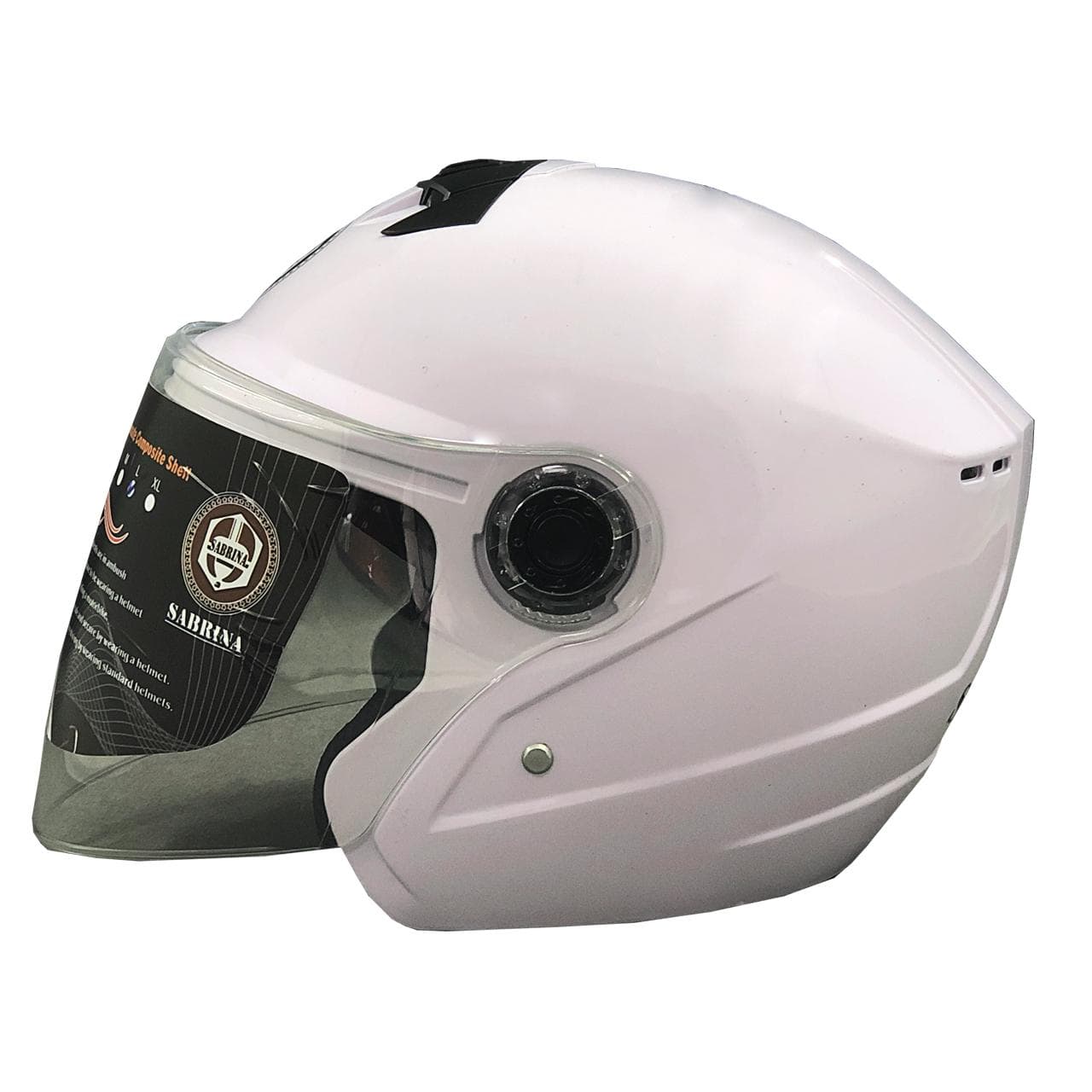کلاه کاسکت بدون فک سابرینا 505_WHT