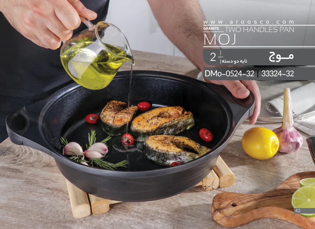تابه 28 دودسته دربدار مدل موج مشکی – عروس