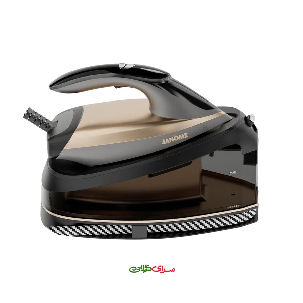 اتو بخار مخزن دار 2200 وات کفی AIRGLIDE بژ مشکی ژانومه مدل SE2550 — تصویر ۳