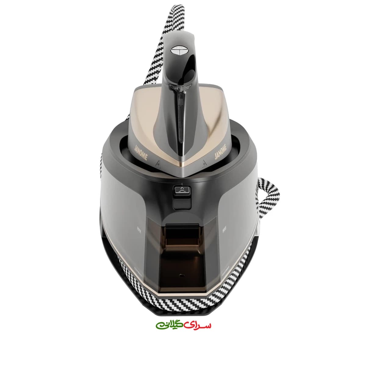 اتو بخار مخزن دار 2200 وات کفی AIRGLIDE بژ مشکی ژانومه مدل SE2550 — تصویر ۵
