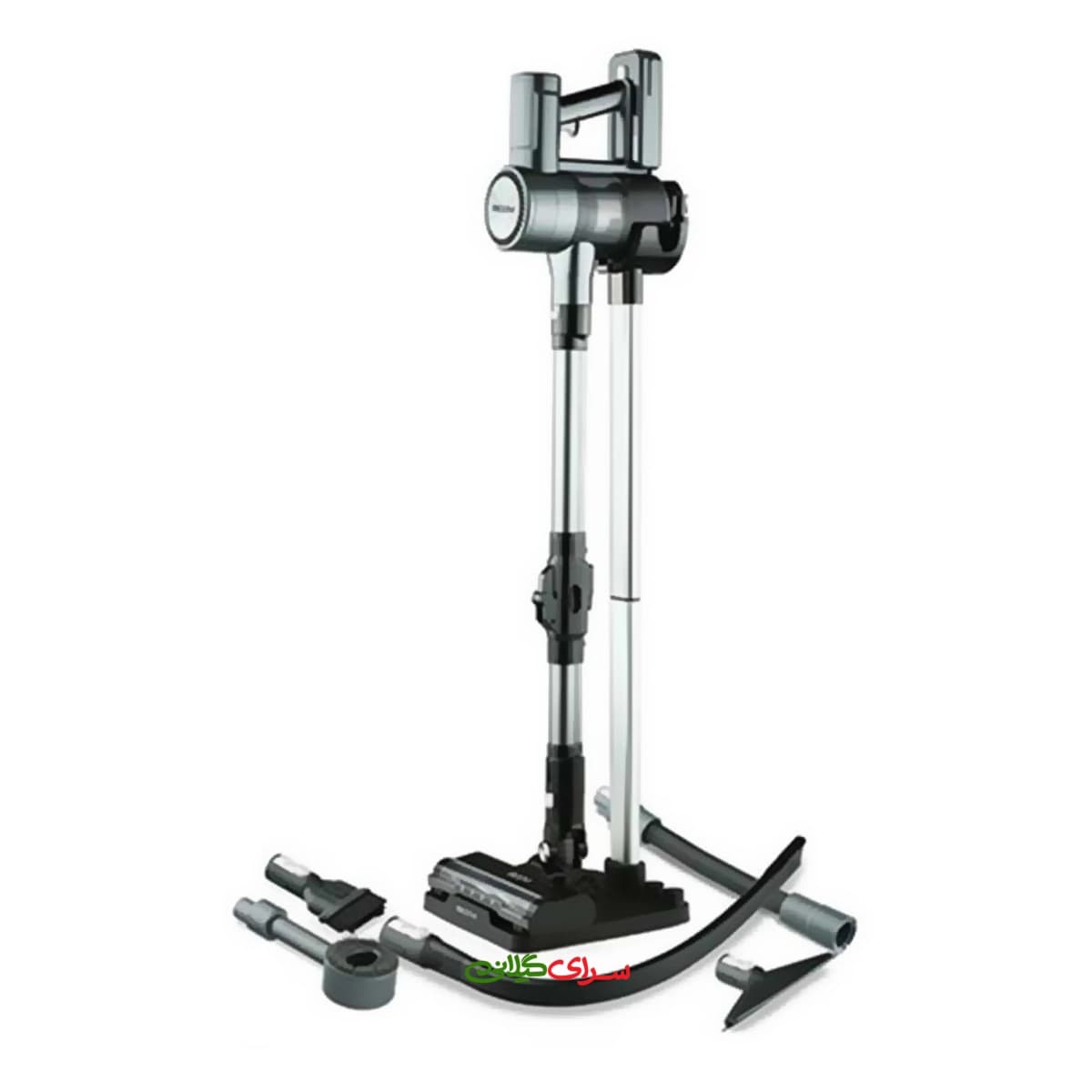 جارو شارژی ایستاده 350 وات مشکی خاکستری بیم مدل DUSTREX 40201