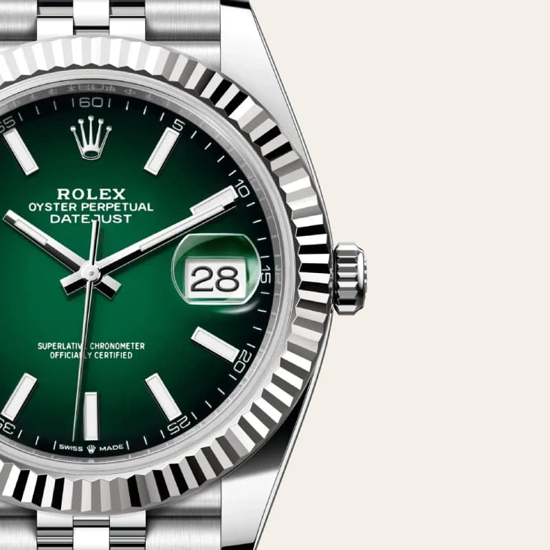 رولکس Datejust 41 سبز نعنایی | رفرنس M126334-0028 — تصویر ۵