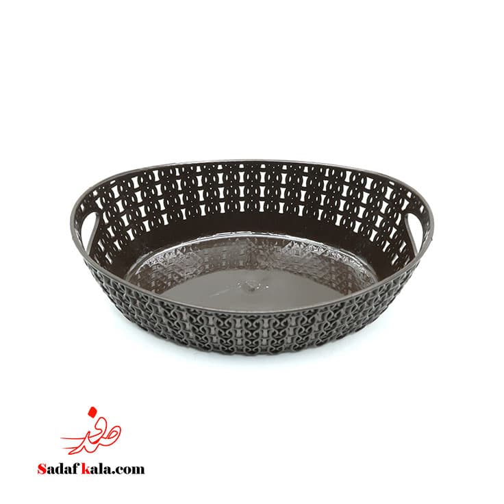 سبد نان و سبزی طرح بافت سایز 2 گلدپلاست(36)/0768 — تصویر ۵