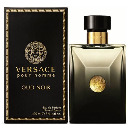 ادو پرفیوم مردانه ورساچه مدل پور هوم عود نویر Pour Homme Oud Noir حجم ۱۰۰ میلی لیتر | Versace Pour Homme Oud Noir Eau De Parfum For Men 100 ml