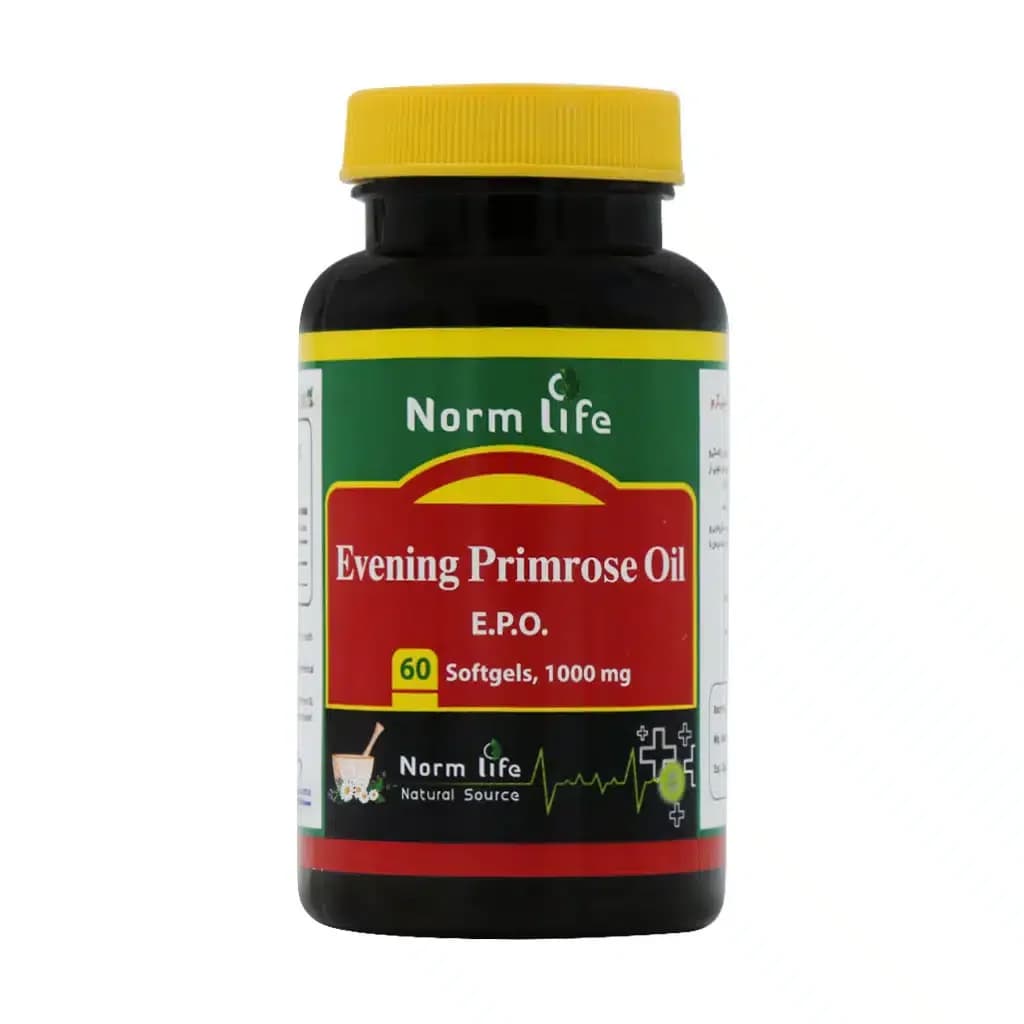 سافت ژل ایوینینگ پرایم رز اویل (روغن گل مغربی) نورم لایف 60 عدد (Norm life Evening Primrose Oil)