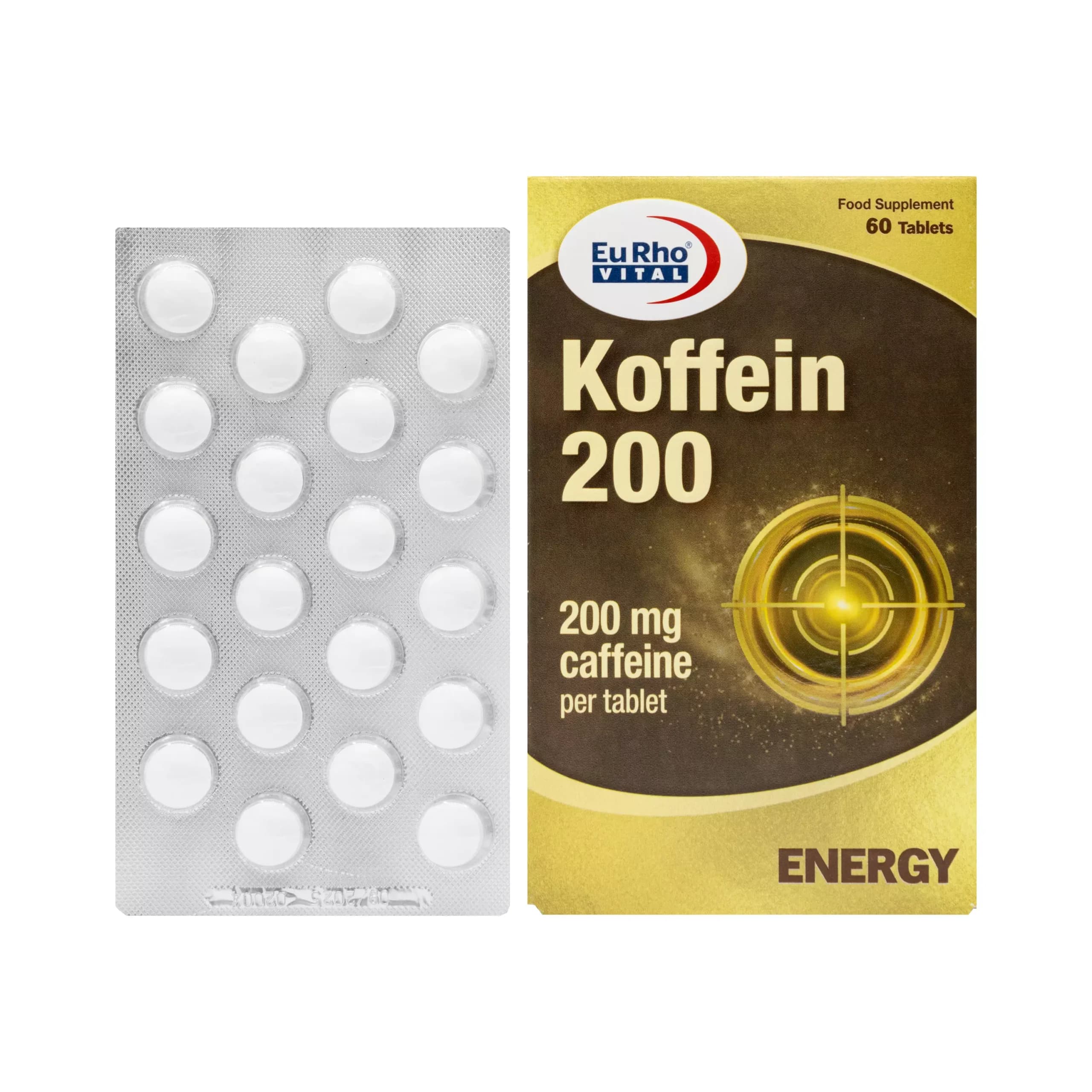 قرص کافئین 200 یوروویتال (Koffein 200 EuRho Vital) — تصویر ۲