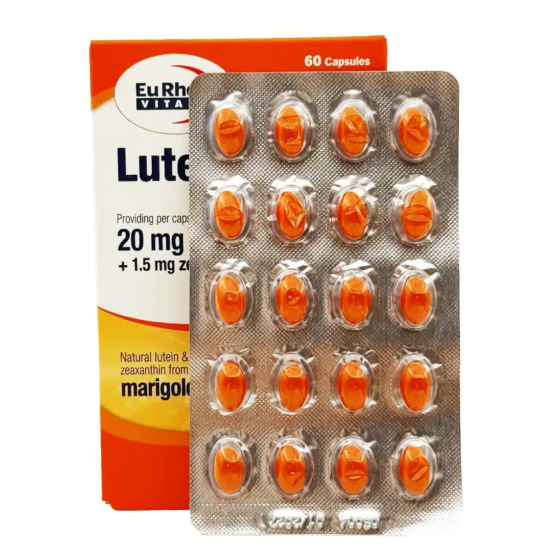 کپسول مکمل لوتئین یوروویتال (Lutein 20 mg Eu Rho VITAL Capsule) — تصویر ۲