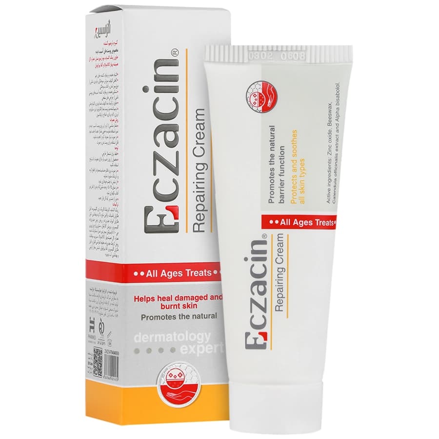 کرم ترمیم کننده پوست های آسیب دیده اگزاسین 50 میلی لیتر (Eczacin Repairing Cream)