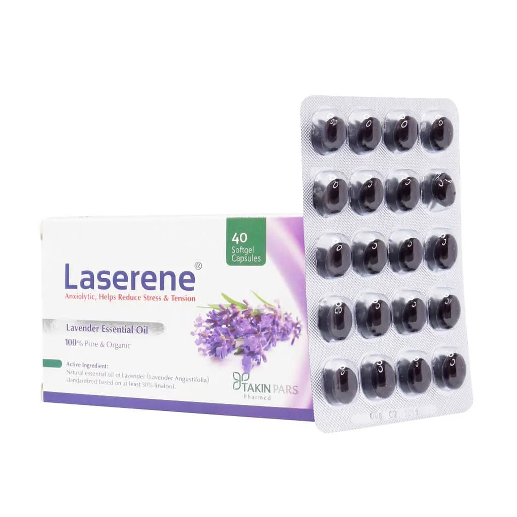 سافت ژل لاسرین تکین پارس فارمد 40 عدد (Takin Pars Pharmed Laserene) — تصویر ۲