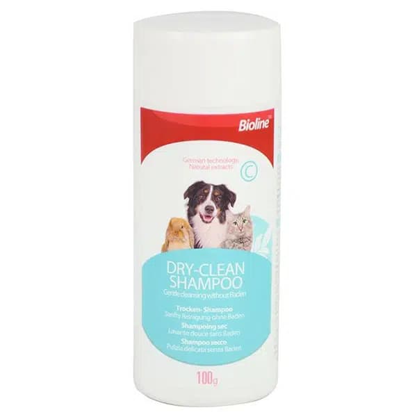 شامپو خشک حیوانات بایولاین Bioline Dry Clean Shampoo وزن 100 گرم