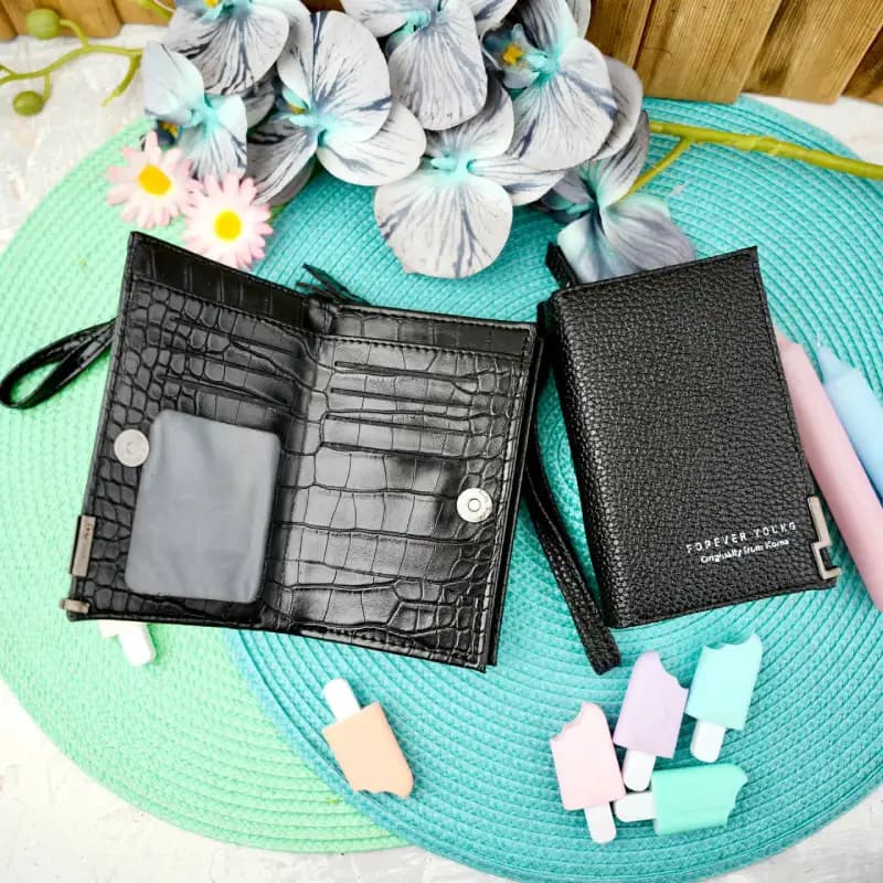 کیف پول مشکی forever young 133-135 — تصویر ۲