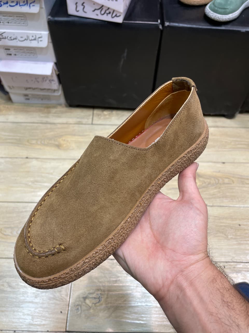 کفش کالج لوفر مردانه تمام چرم رنگ قهوهای دارچینی تیمبرلند Timberland کد۰۲ — تصویر ۲