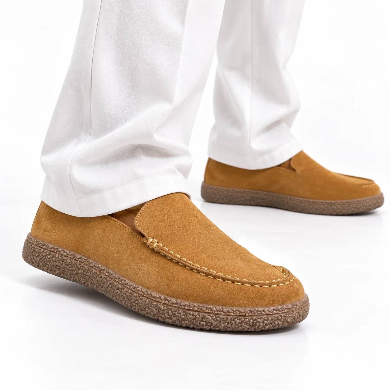 کفش کالج لوفر مردانه تمام چرم رنگ عسلی تیمبرلند Timberland