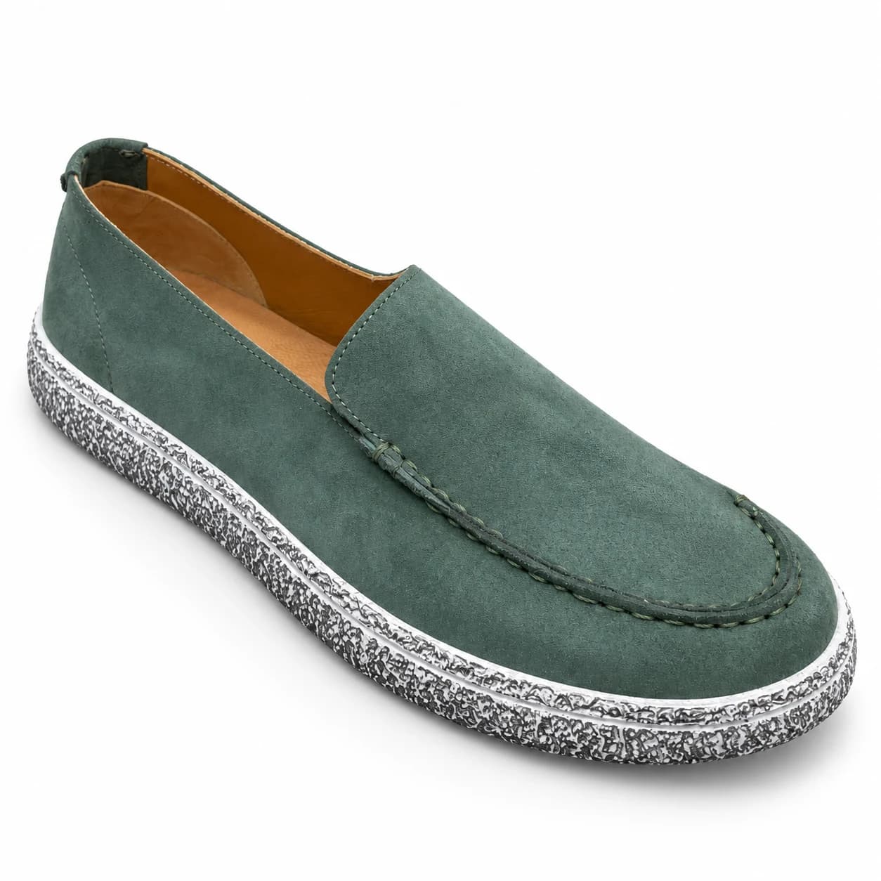 کفش کالج لوفر مردانه تمام چرم رنگ سبز تیمبرلند Timberland – کد۰۳ — تصویر ۴