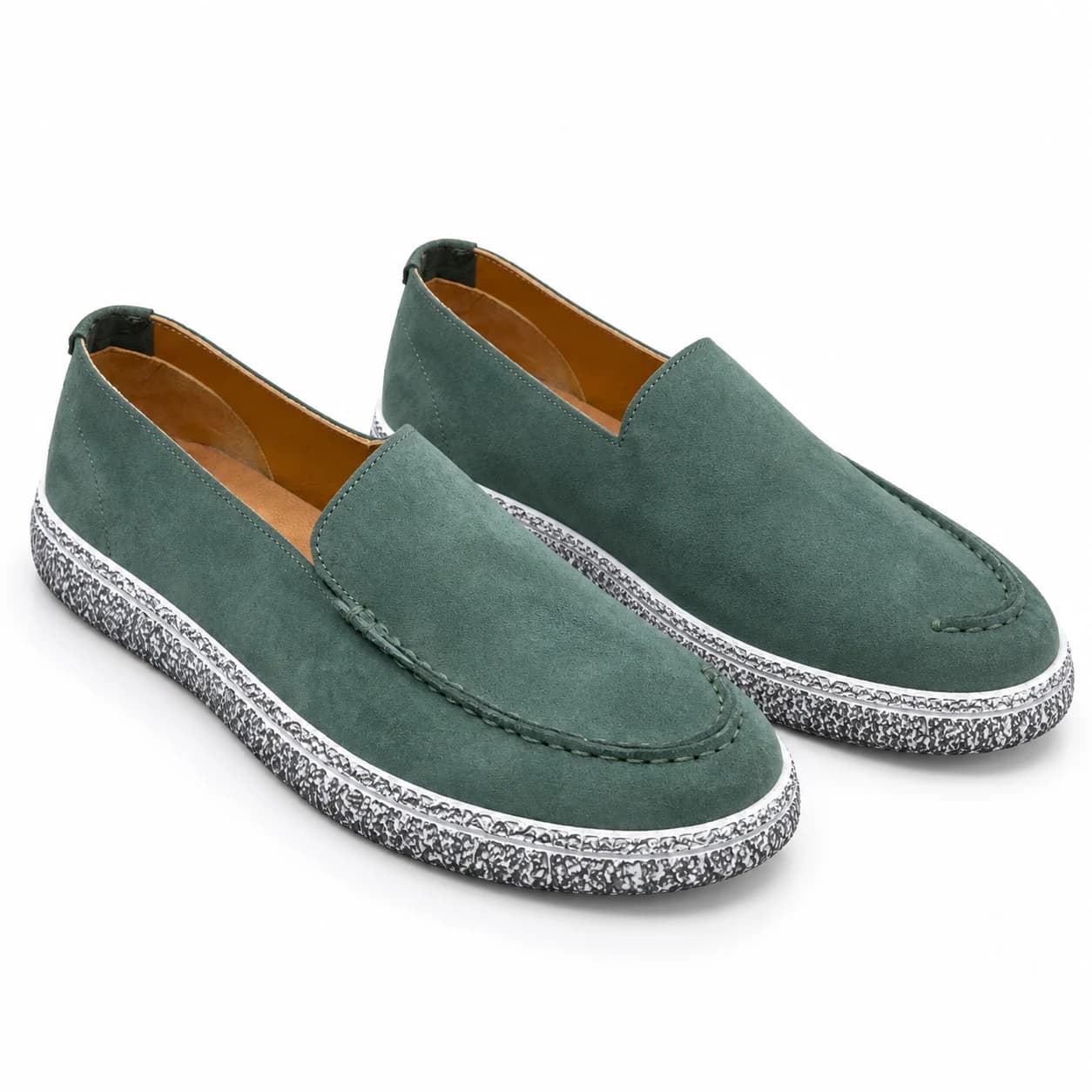 کفش کالج لوفر مردانه تمام چرم رنگ سبز تیمبرلند Timberland – کد۰۳ — تصویر ۳