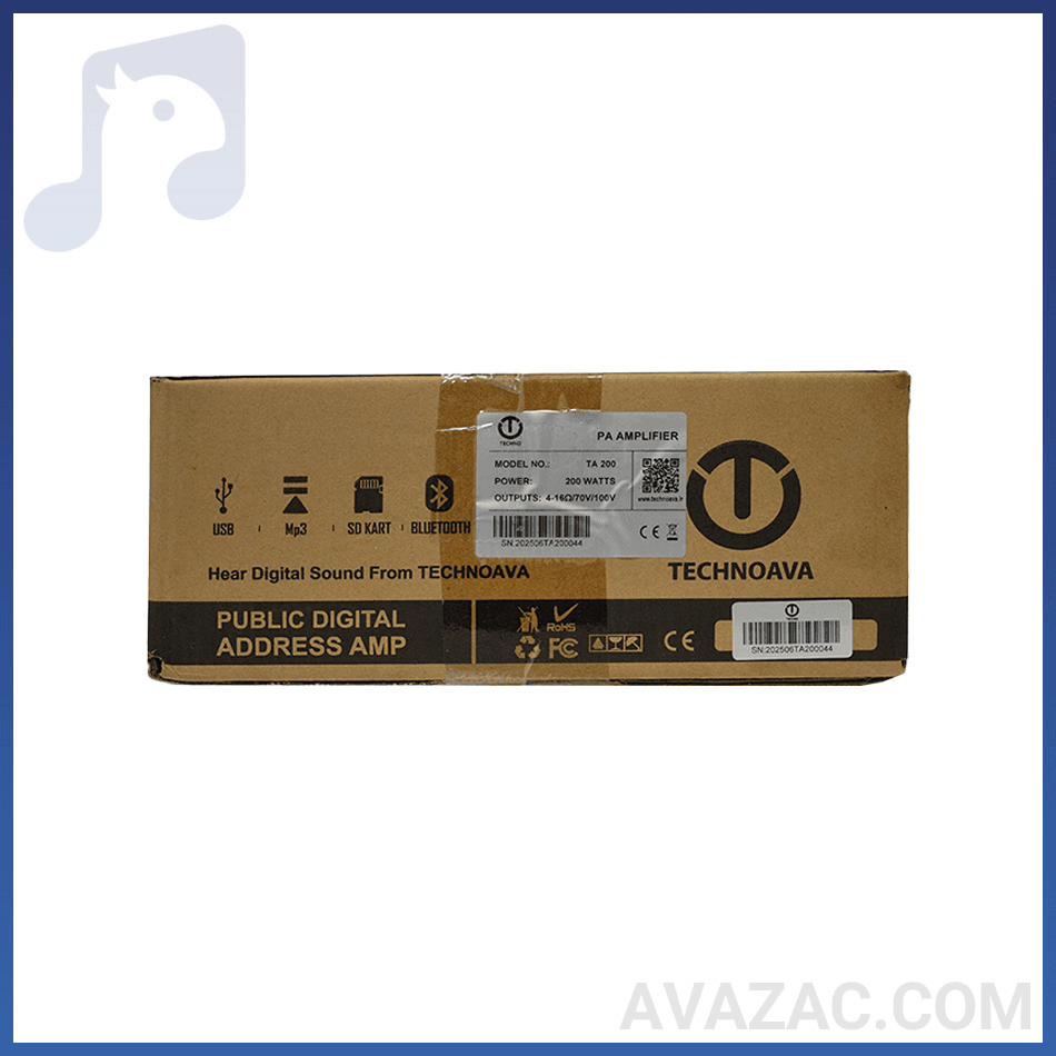 آمپلی فایر تکنوآوا TECHNOAVA TA-200 — تصویر ۳
