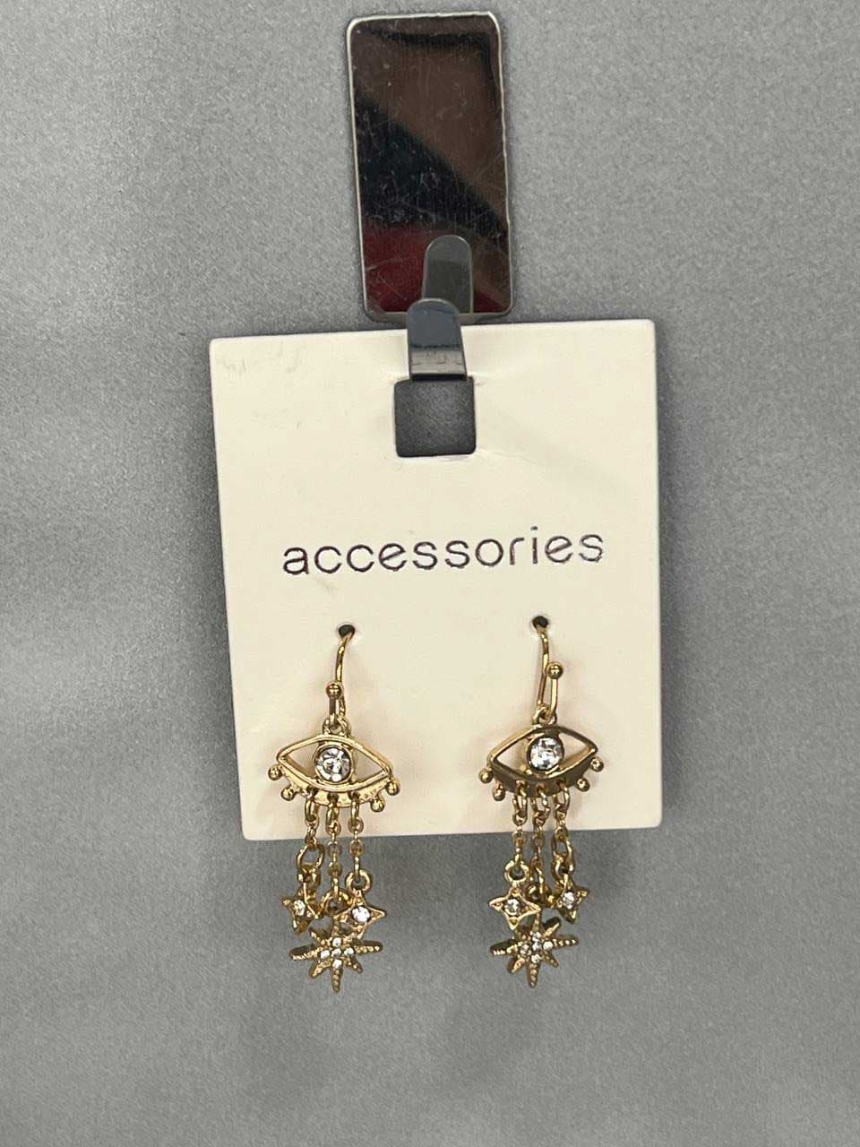 ✨ گوشواره طلایی چشم و ستاره Accessories