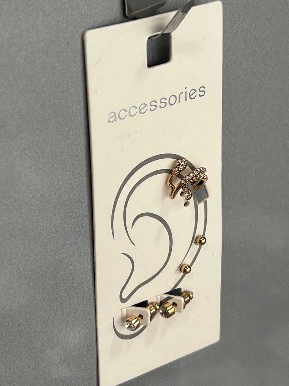 ✨ پک گوشواره و ایرکاف شیک – برند Accessories ✨