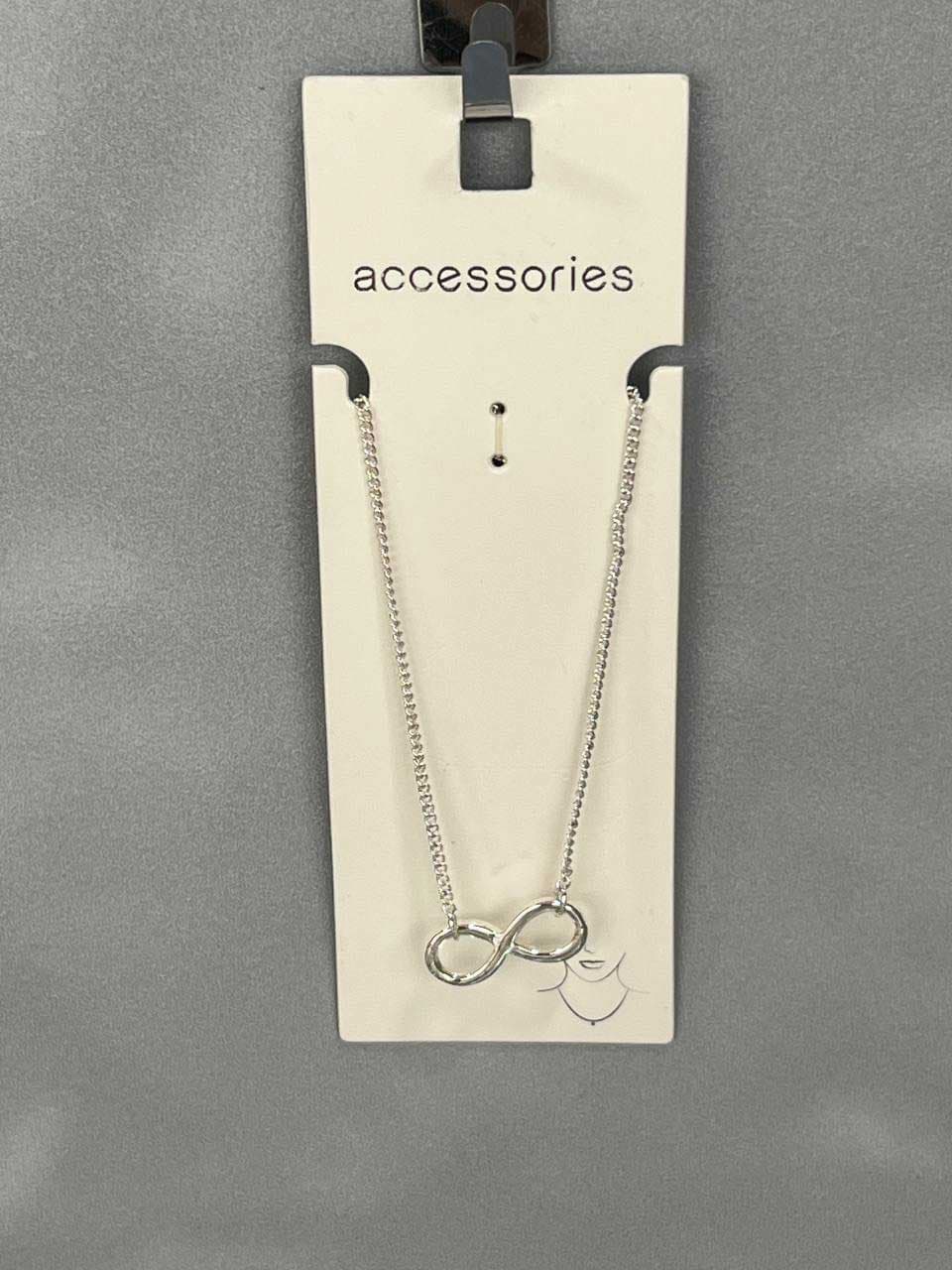گردنبند نقره‌ای بی‌ نهایت برند Accessories
