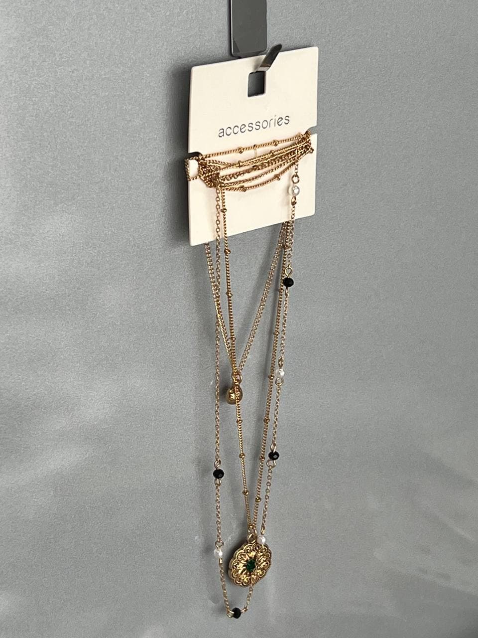 گردن آویز سنگ سبز شیک برند Accessories — تصویر ۲