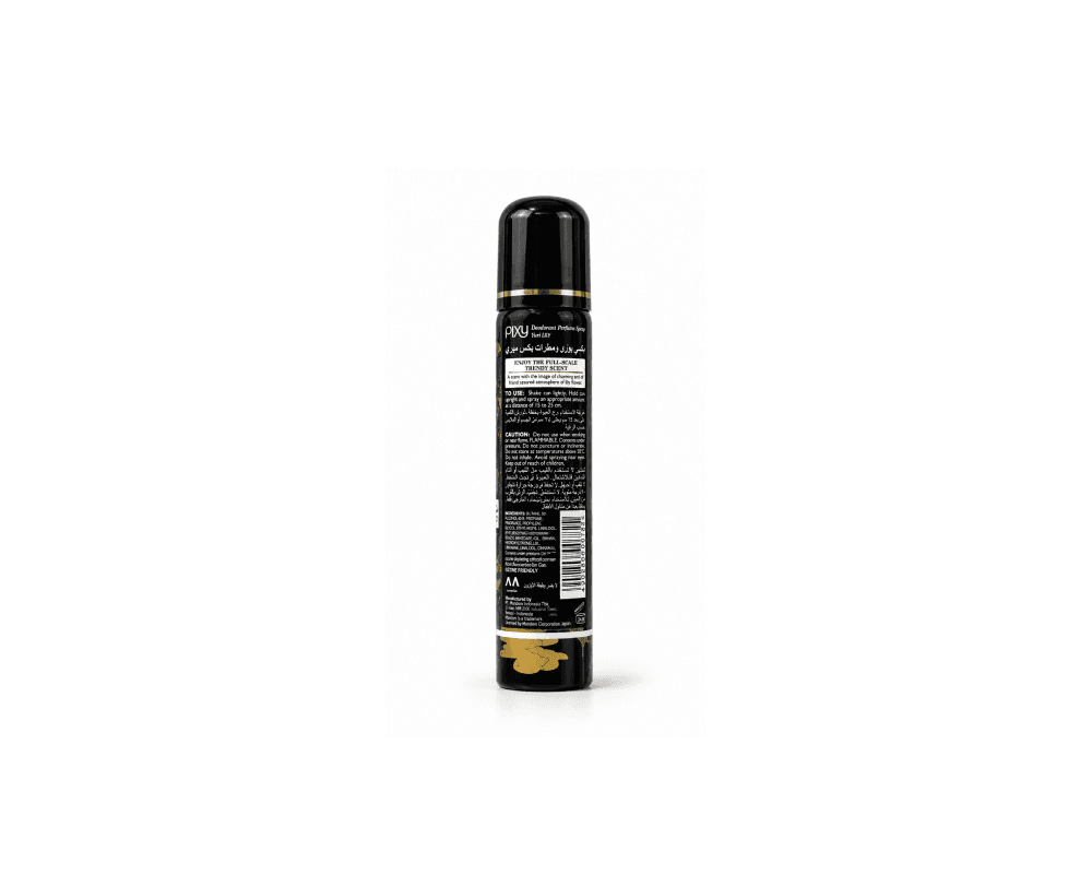 اسپری خوشبوکننده بدن پیکسی Pixy مدل یوری Yuri Lily حجم ۱۰۰ میلی‌ لیتر | رایحه گل لیلی Lily Floral Deodorant Perfume Spray — تصویر ۲
