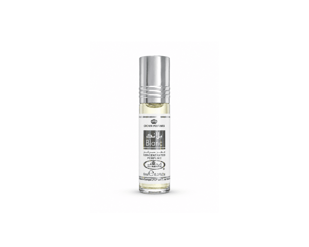 عطر بلانک Blank الرحاب Al-rehab اماراتی ۶ میلی لیتر | عطر روغنی با رایحه تمیز و خنک Fresh Clean
