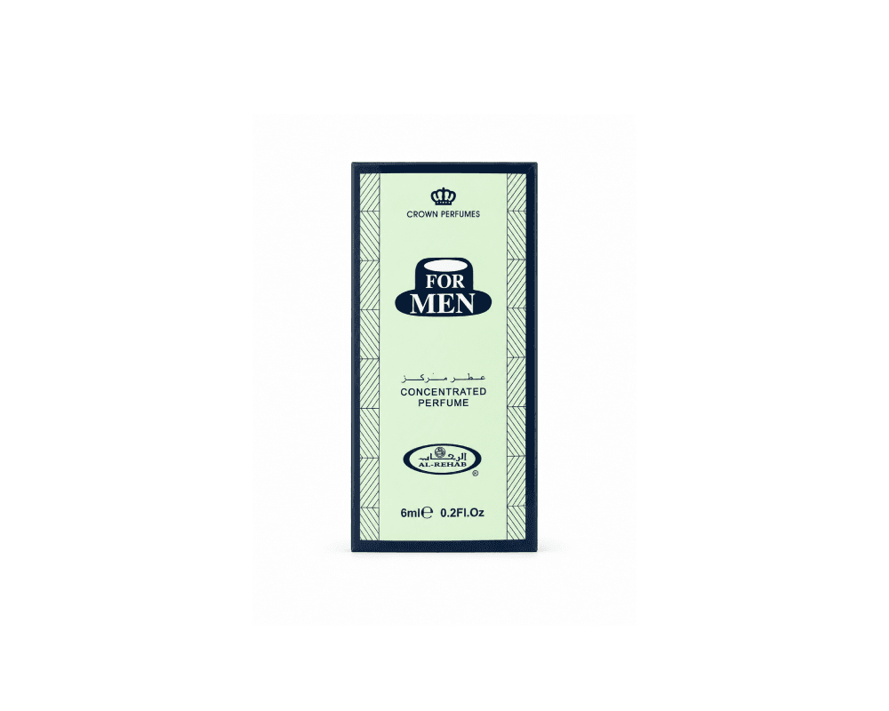 عطر فور من For Men الرحاب Al-rehab اماراتی ۶ میلی لیتر | عطر روغنی مردانه با رایحه Fresh و Masculine — تصویر ۴