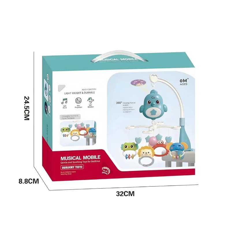 اسباب‌بازی آویز تخت نوزاد با طراحی چرخشی برند bibi inne کد 648A-68 — تصویر ۳
