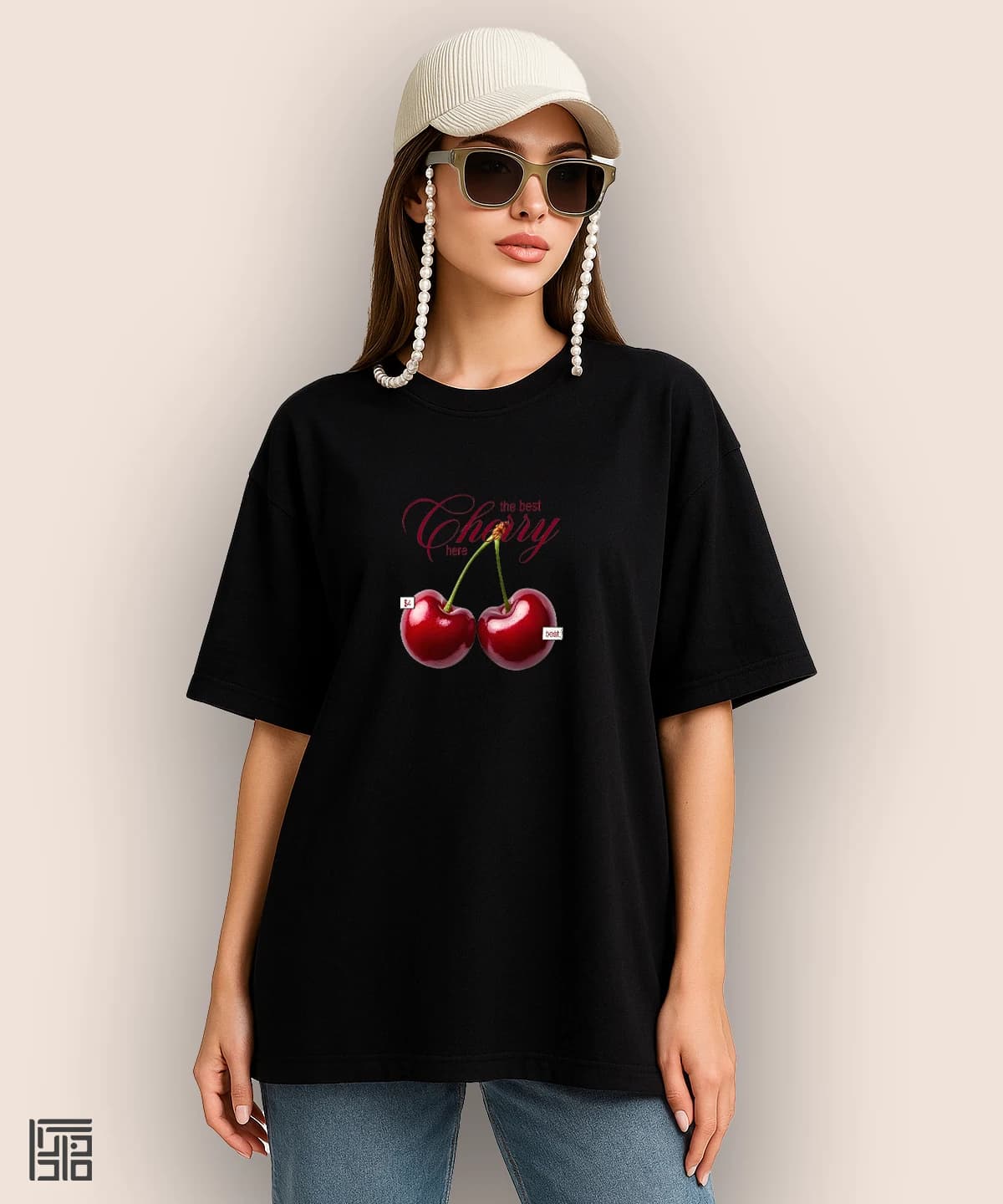 تیشرت لش مردانه و زنانه طرح گیلاس چری تابستانی کد 1120 — تصویر ۵