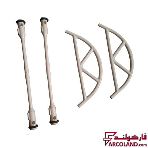 زیرپایی اداری متحرک فارسا باکس پایه پلاستیکی مدل 601 — تصویر ۲