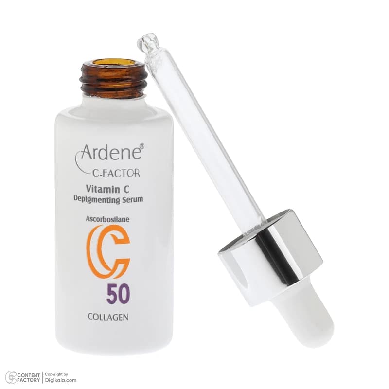 سرم روشن‌کننده پوست آردن سی فکتور مدل Vitamin C-50 مناسب برای انواع پوست حجم 30 میلی‌لیتر — تصویر ۳