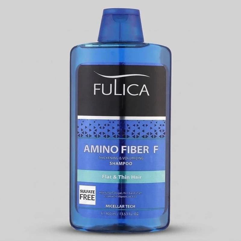 شامپو تقویت‌کننده مو فولیکا مخصوص موهای کم‌حجم و نازک، حجم 400 میلی‌لیتر مدل Amino Fiber