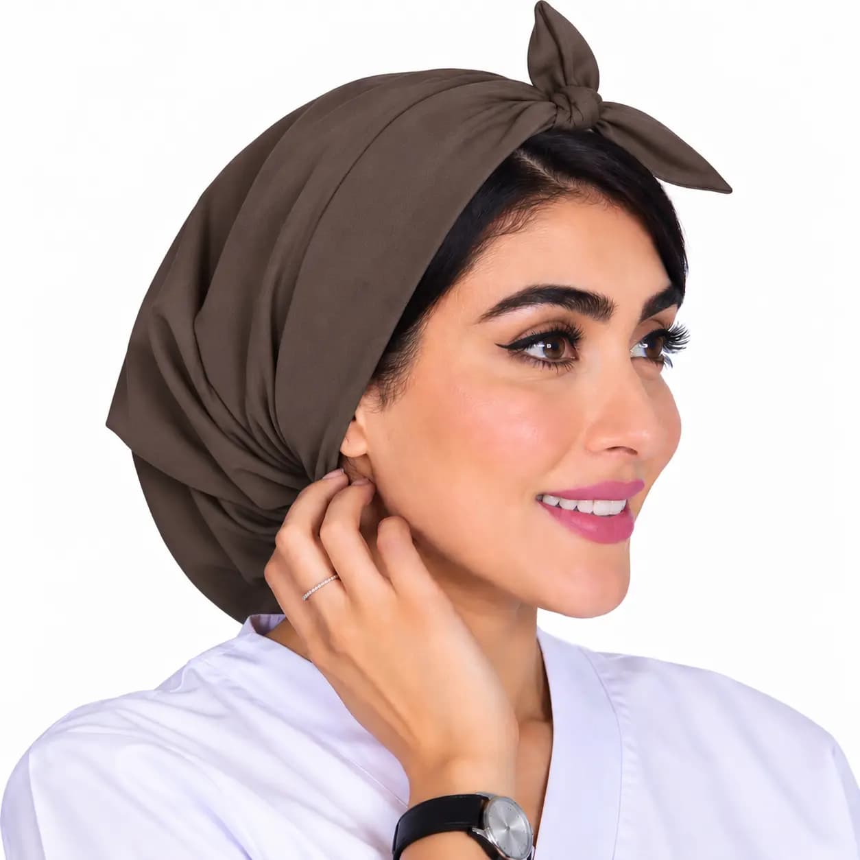 کلاه حجاب ساده موكا